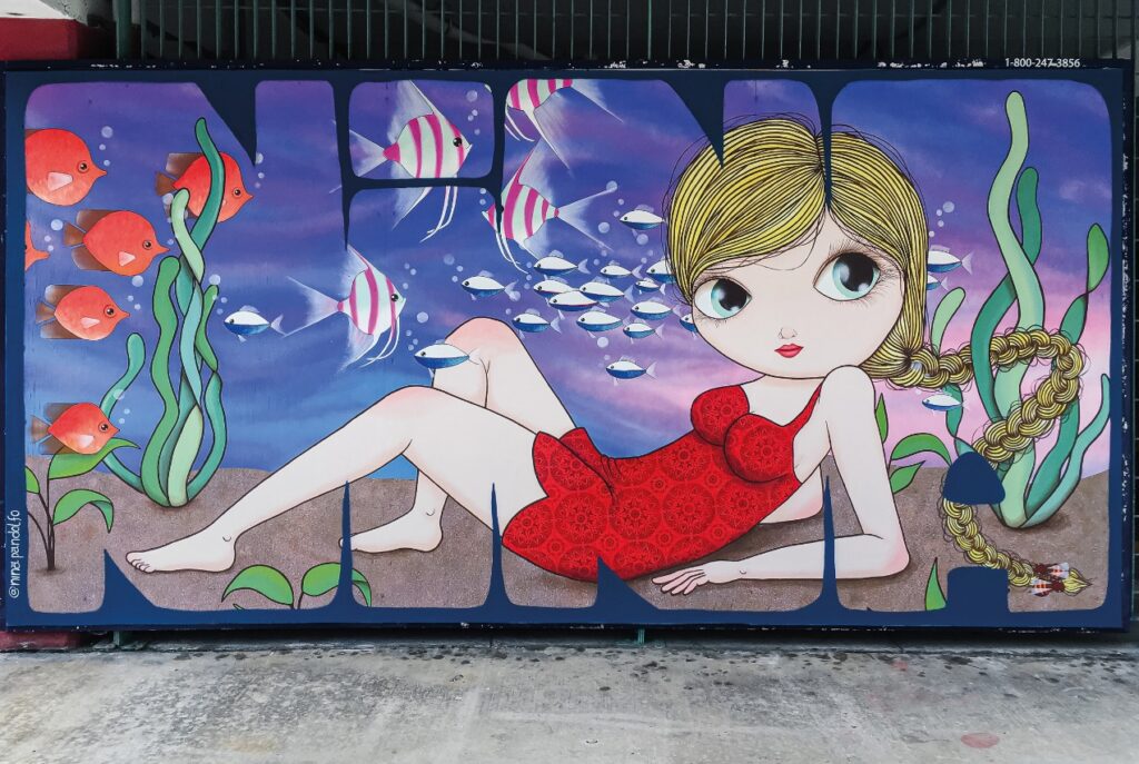 Mural pintado em Miami, Flórida